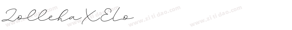 Zolleha-X3ELo字体转换