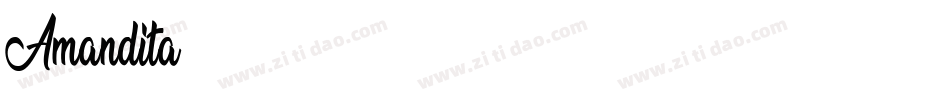Amandita字体转换