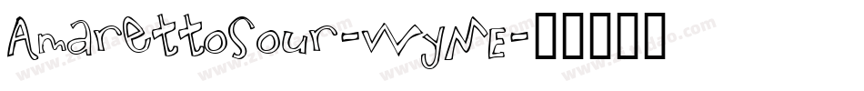 AmarettoSour-WyME字体转换