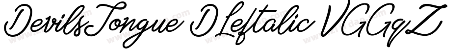 DevilsTongue3DLeftalic-VGGqZ字体转换