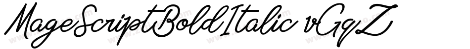 MageScriptBoldItalic-vGqZ字体转换