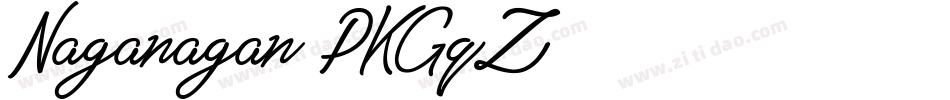 Naganagan-PKGqZ字体转换