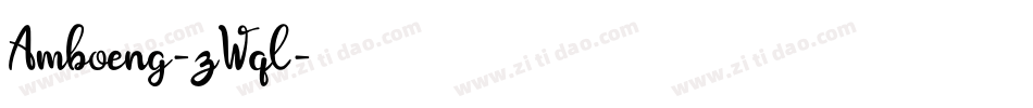 Amboeng-zWql字体转换