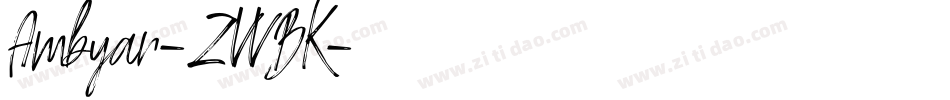 Ambyar-ZVVBK字体转换