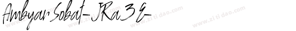 AmbyarSobat-JRa3E字体转换