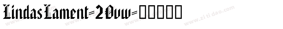 LindasLament-2Ovw字体转换