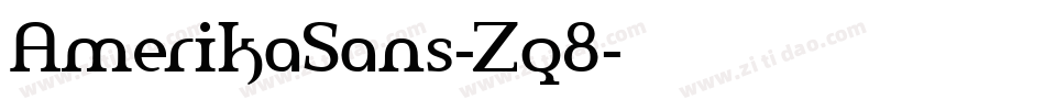 AmerikaSans-Zq8字体转换