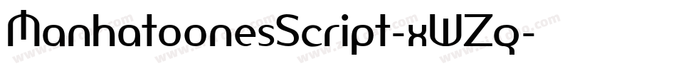 ManhatoonesScript-xWZq字体转换