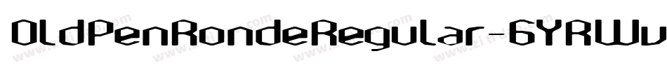 OldPenRondeRegular-6YRWv字体转换