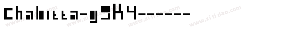 Chabitta-g9K4字体转换