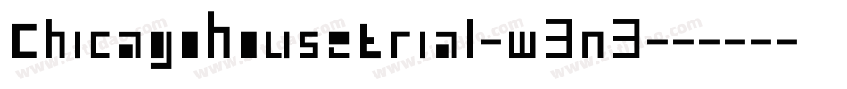 ChicagoHouseTrial-w3n3字体转换