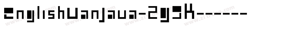 EnglishVanJava-2G9K字体转换