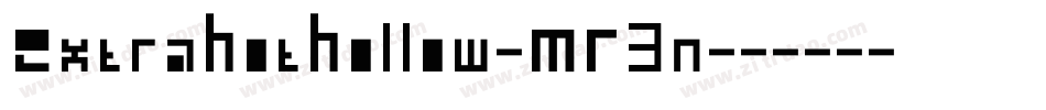 ExtraHotHollow-MR3n字体转换