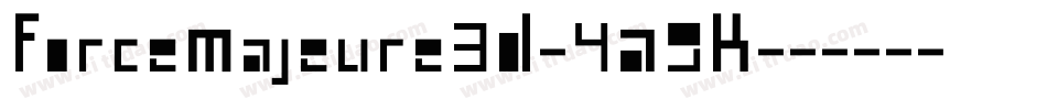 ForceMajeure3D-4A9K字体转换