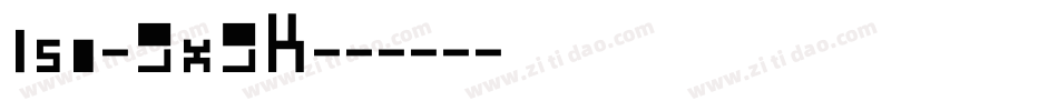 Iso-9x9K字体转换