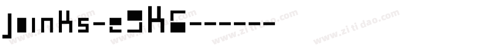 Joinks-e9K6字体转换