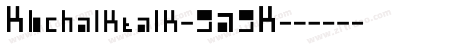Kbchalktalk-9A9K字体转换