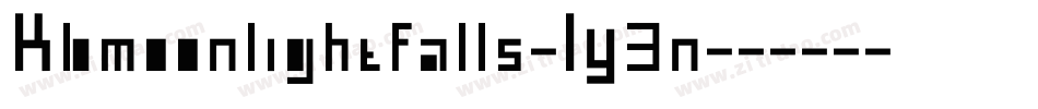 Kbmoonlightfalls-LY3n字体转换