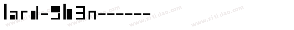 Lard-9B3n字体转换