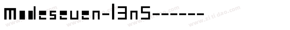Modeseven-L3n5字体转换