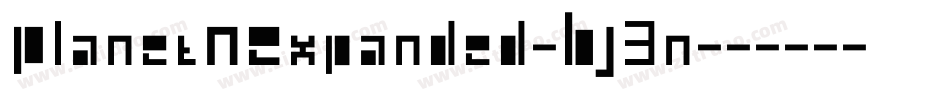 PlanetNExpanded-BJ3n字体转换