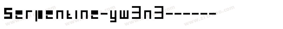 Serpentine-yw3n3字体转换