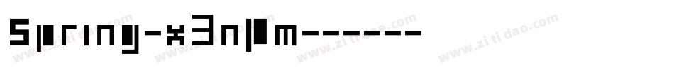 Spring-x3nPm字体转换