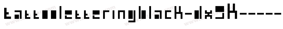 Tattooletteringblack-dx9K字体转换