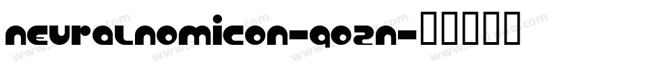 Neuralnomicon-9O2n字体转换