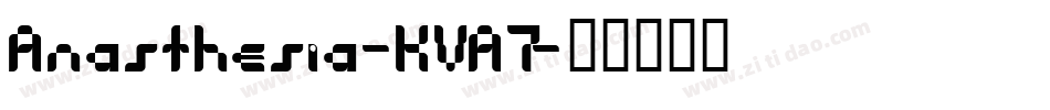 Anasthesia-KVA7字体转换