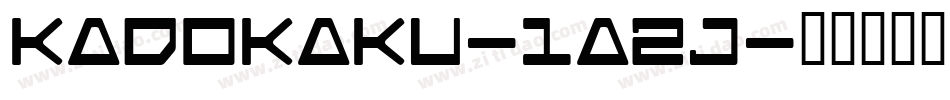 KadoKaku-1a2j字体转换