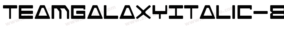 TeamGalaxyItalic-8MZ2J字体转换