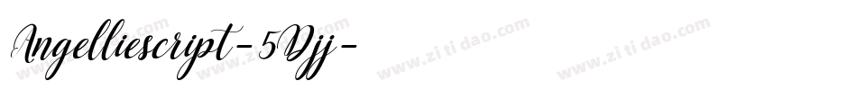 Angelliescript-5Djj字体转换
