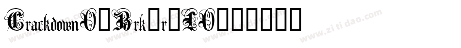 CrackdownO2Brk-r5LO字体转换