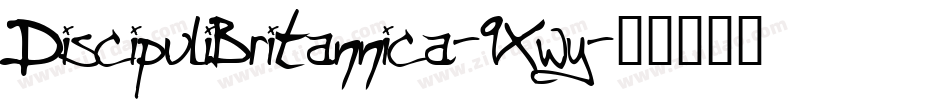DiscipuliBritannica-9Xwy字体转换