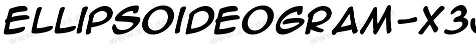 Ellipsoideogram-X3Jg字体转换