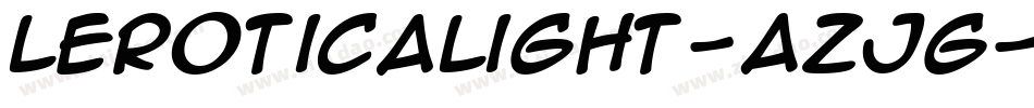 LeroticaLight-AZJg字体转换