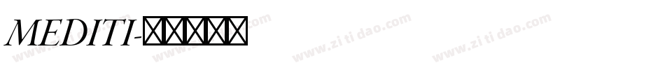 MEDITI字体转换
