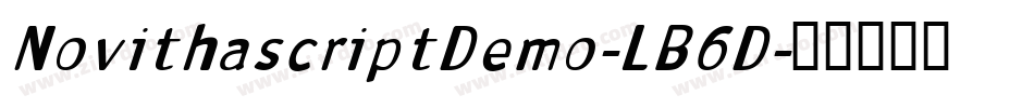 NovithascriptDemo-LB6D字体转换