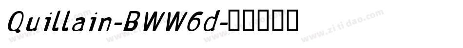 Quillain-BWW6d字体转换