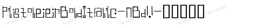 PistoleerBoldItalic-nBdV字体转换