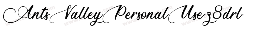 AntsValleyPersonalUse-z8drl字体转换