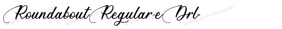 RoundaboutRegular-eDrl字体转换
