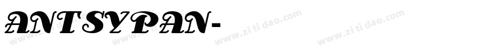 ANTSYPAN字体转换