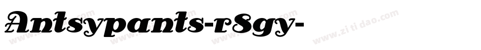 Antsypants-r8gy字体转换