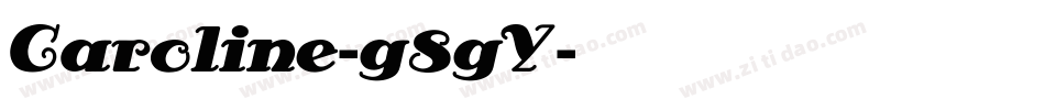 Caroline-g8gY字体转换