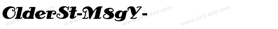 OlderSt-M8gY字体转换