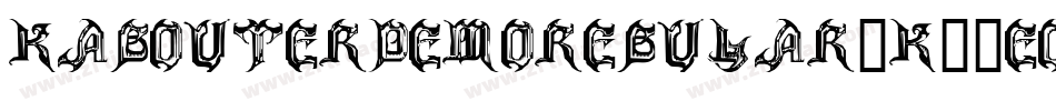 KabouterDemoRegular-K77eo字体转换