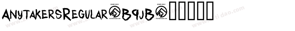 AnytakersRegular-B9jB字体转换