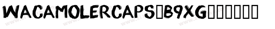 WacamolerCaps-B9xG字体转换